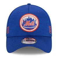 Casquette flexible New Era Royal York Mets 2024 Clubhouse 39THIRTY pour hommes