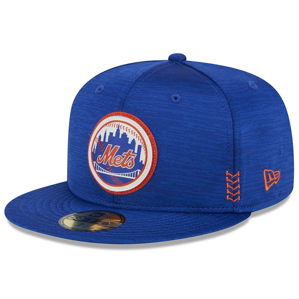 Casquette ajustée New Era Royal York Mets 2024 Clubhouse 59FIFTY pour homme