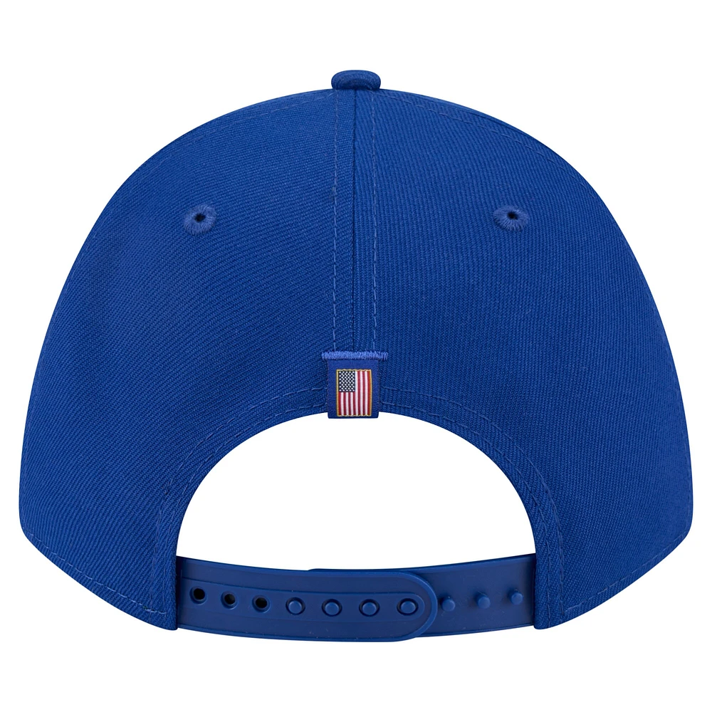 Casquette ajustable New Era Royal New York Mets 9FORTY M-Crown A-Frame pour homme