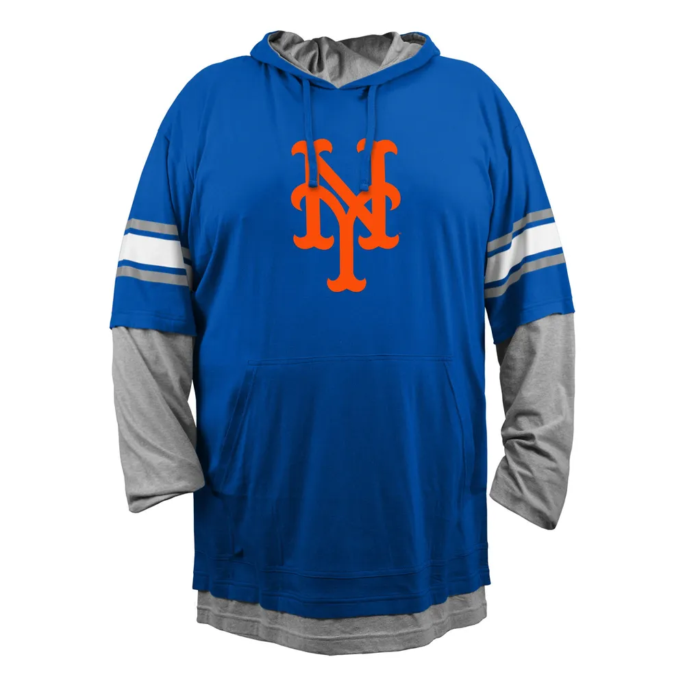 Sweat à capuche New Era Royal York Mets Big & Tall Twofer pour homme