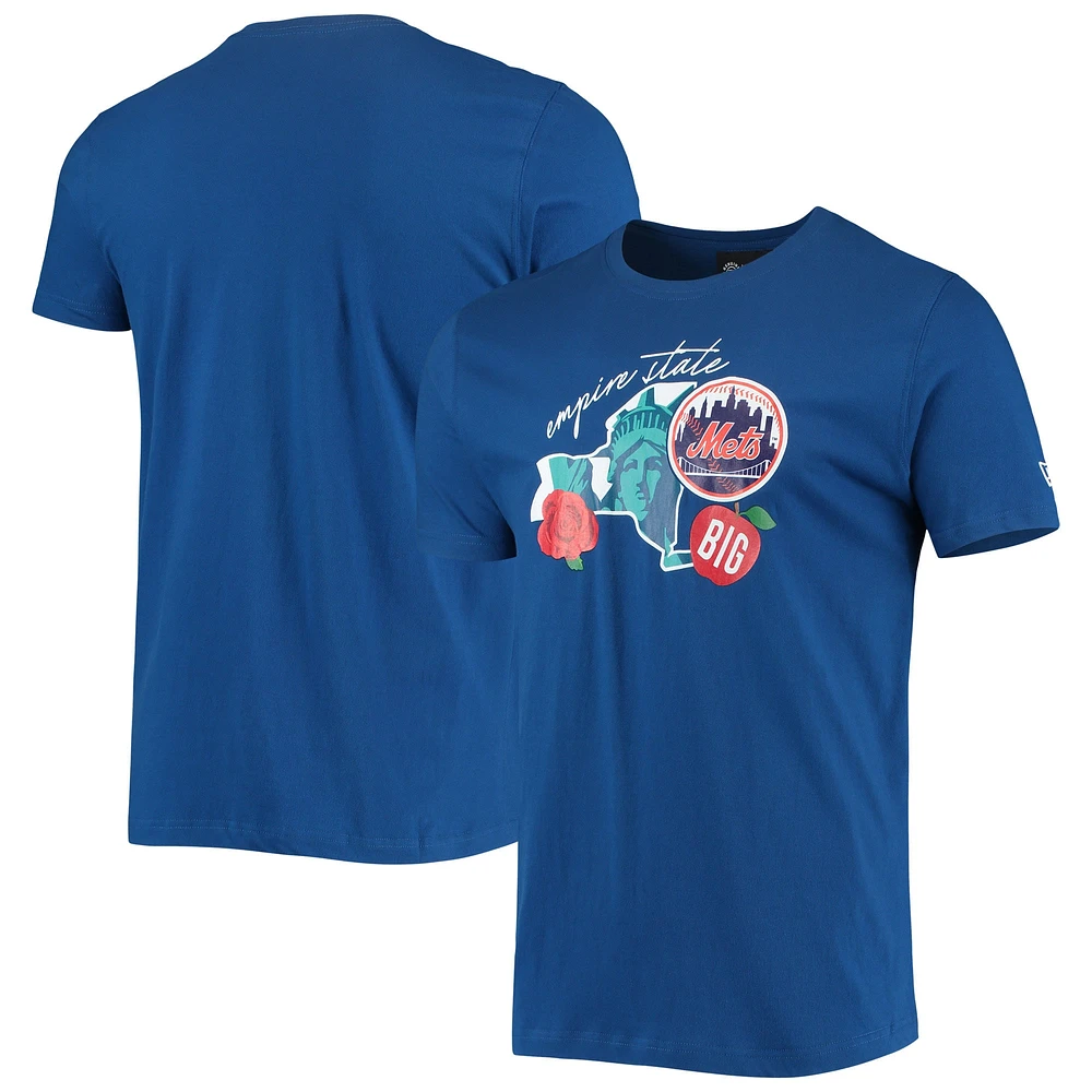 T-shirt New Era Royal York Mets City Cluster pour homme