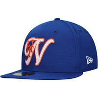 Men's New Era Royal York Mets  Duo Logo 2.0 59FIFTY Fitted Hat