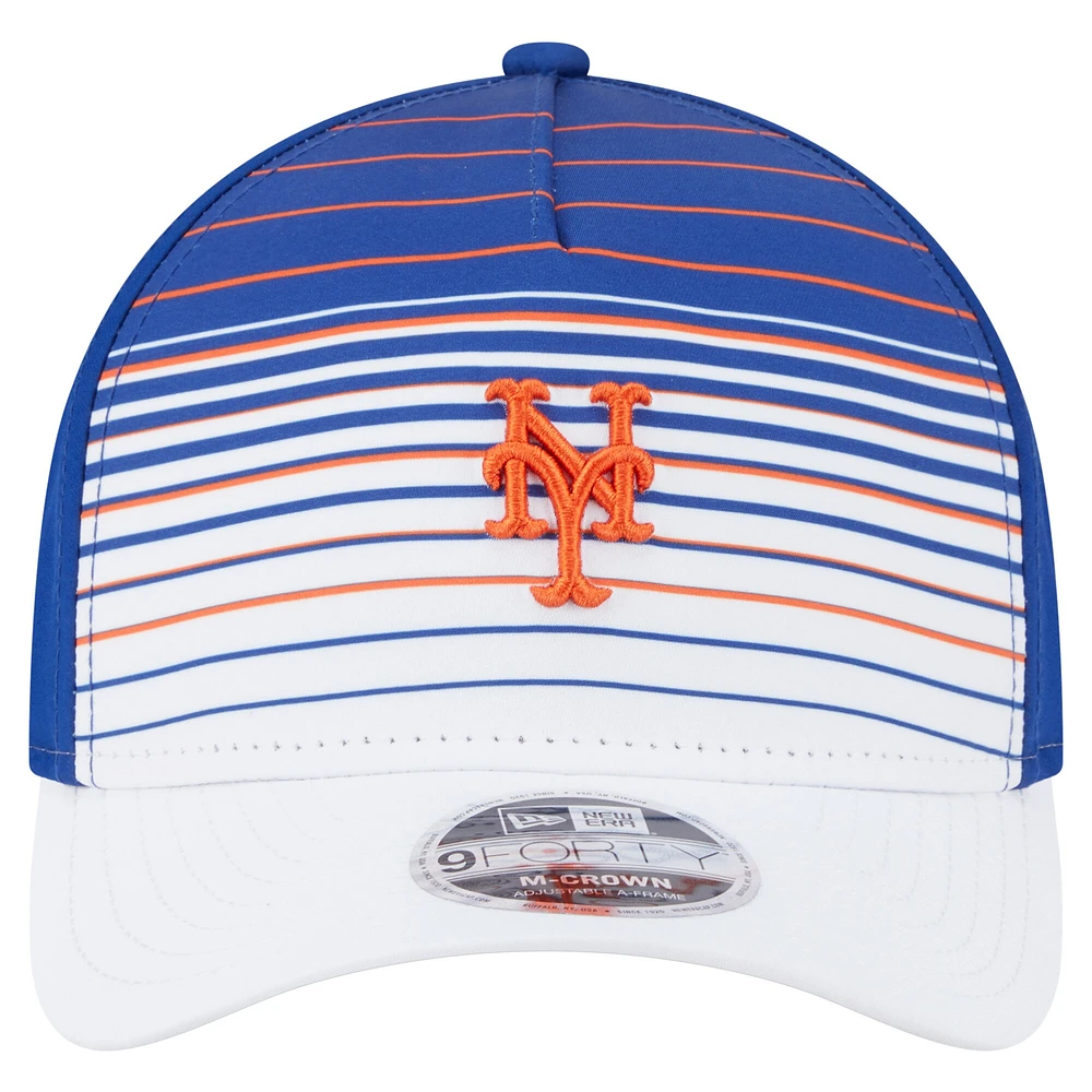 Casquette ajustable New Era Royal New York Mets Gradient 9FORTY M-Crown pour homme
