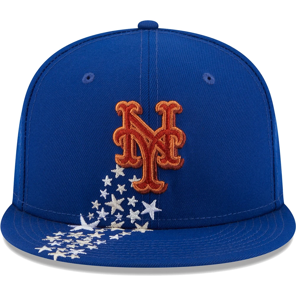 Casquette ajustée New Era Royal York Mets Meteor 59FIFTY pour homme