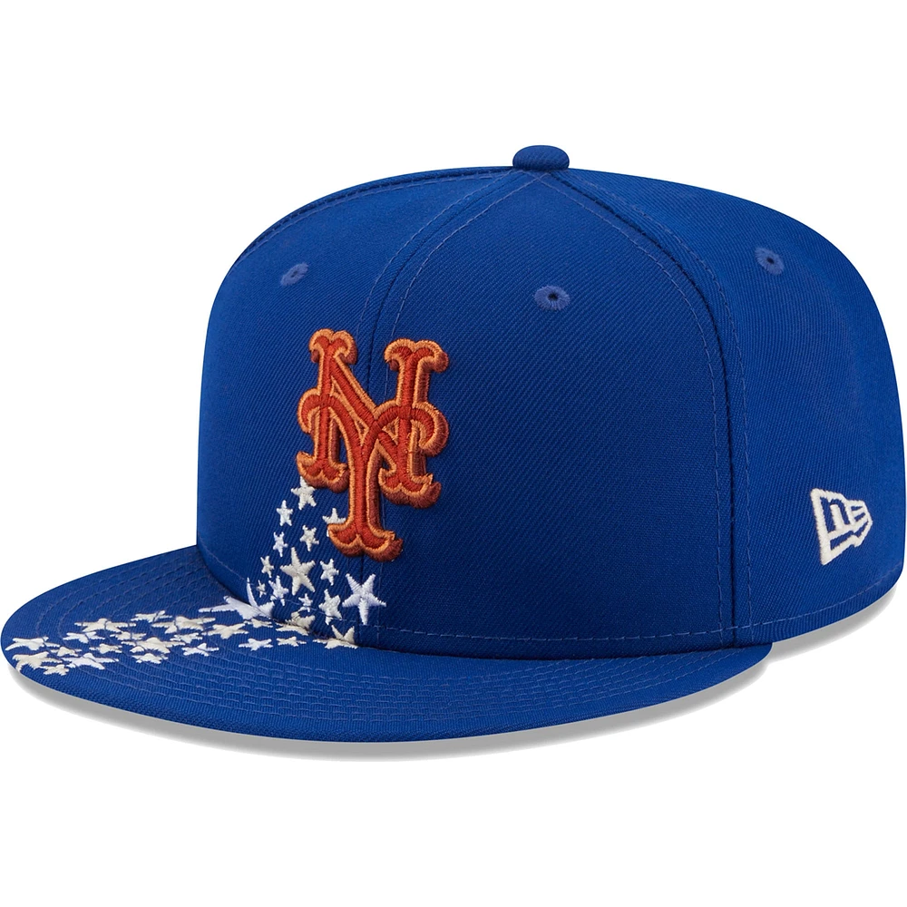 Casquette ajustée New Era Royal York Mets Meteor 59FIFTY pour homme