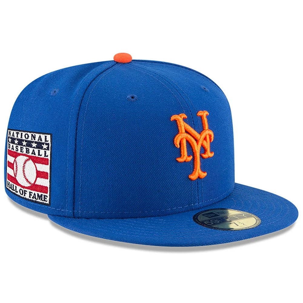 Casquette ajustée 59FIFTY New Era Royal York Mets 2024 MLB Hall of Fame pour homme