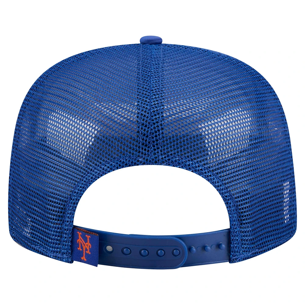 Men's New Era Royal New York Mets Retro Satin Script Golfer Adjustable Hat