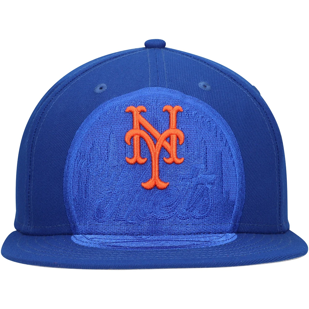 Casquette ajustée 59FIFTY Royal New York Mets Shadow Logo pour homme Era