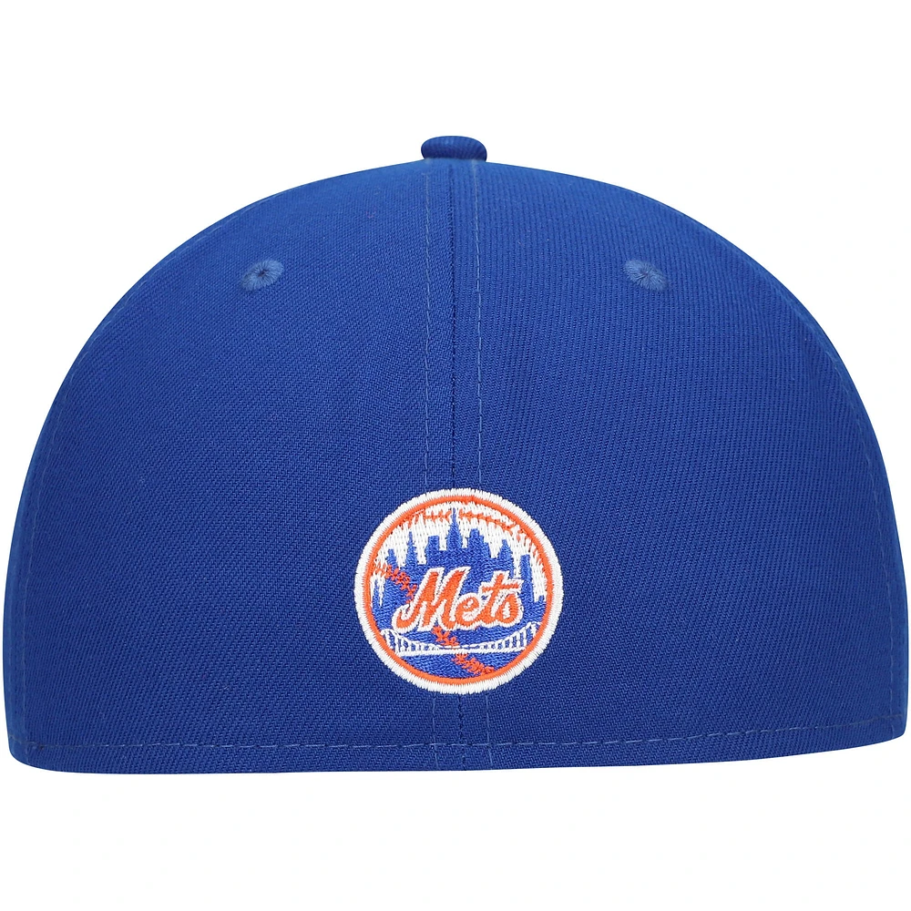 Casquette ajustée 59FIFTY Royal New York Mets Shadow Logo pour homme Era