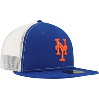 V107988 Mets MLB NWE Team Color Trucker 59FIFTY HATMENHIC 70861264 #17