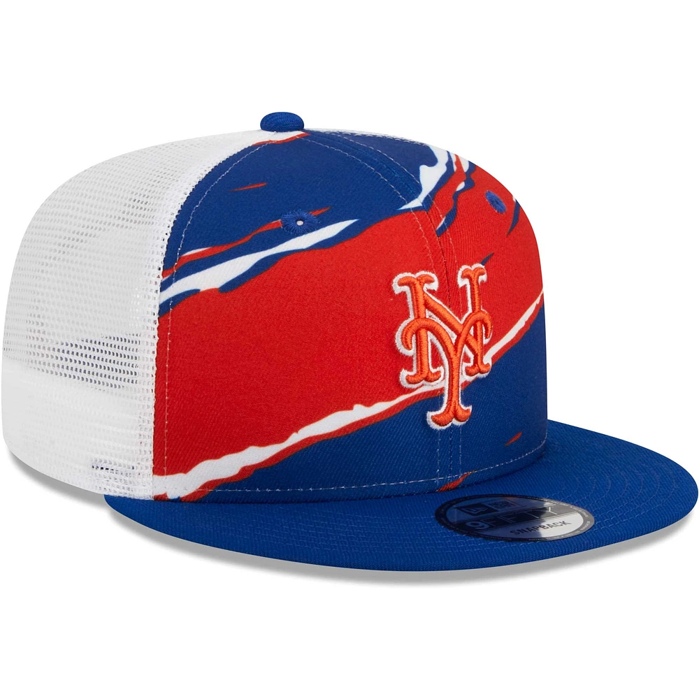 Casquette Snapback 9FIFTY Royal New York Mets Tear Trucker New Era pour homme