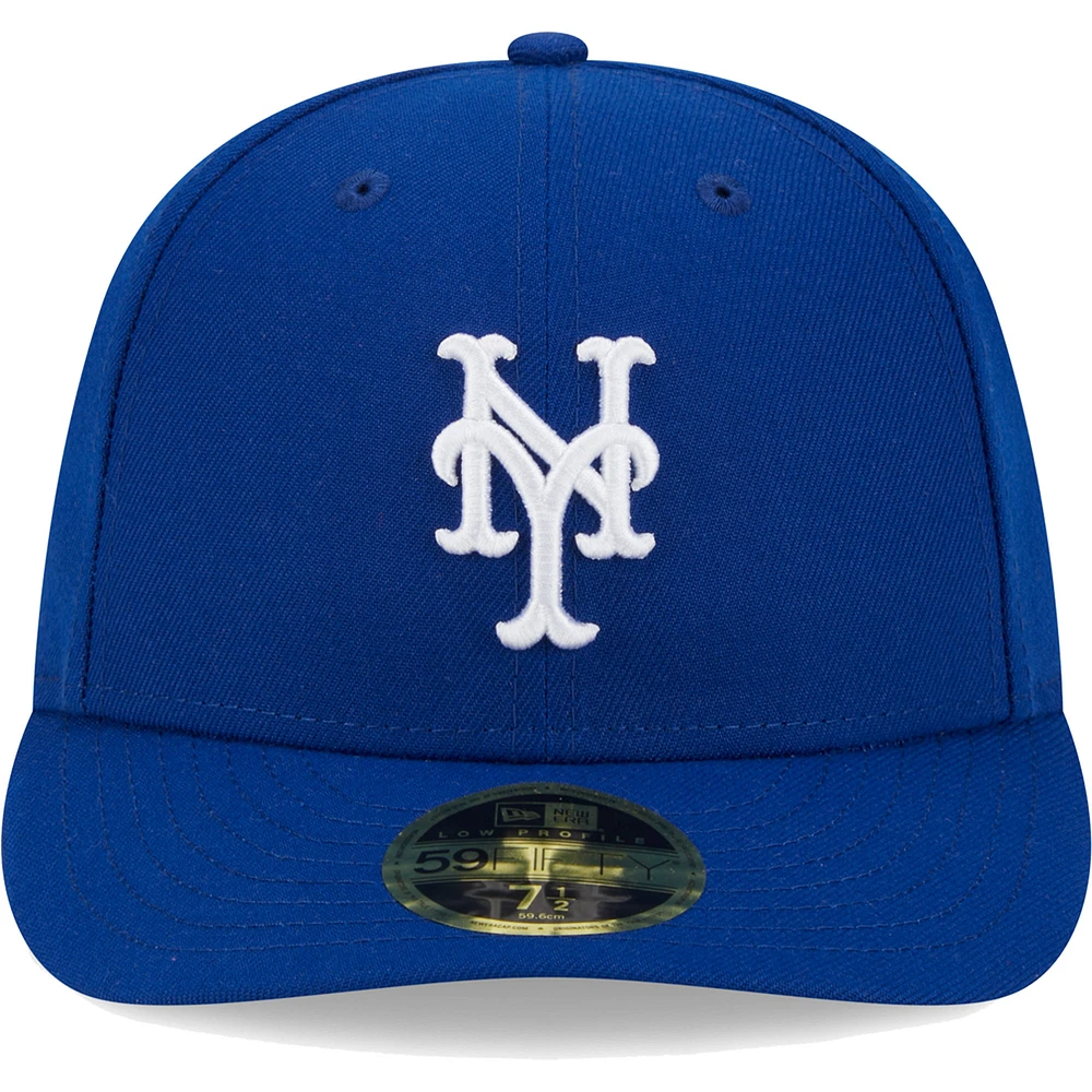 Men's New Era  Royal York Mets White Logo Low Profile 59FIFTY Fitted Hat