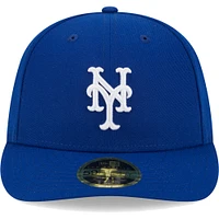 Men's New Era  Royal York Mets White Logo Low Profile 59FIFTY Fitted Hat