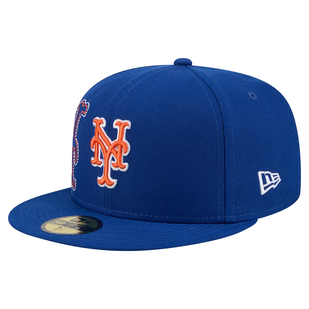 Casquette ajustée New Era Royal York Mets 59FIFTY pour homme