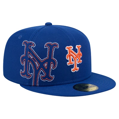 Casquette ajustée New Era Royal York Mets 59FIFTY pour homme