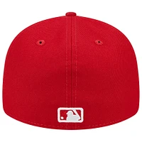 Men's New Era Scarlet York Mets Low Profile 59FIFTY Fitted Hat