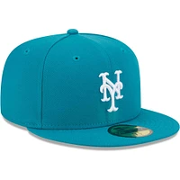 Casquette ajustée 59FIFTY New York Mets Turquoise Era pour homme