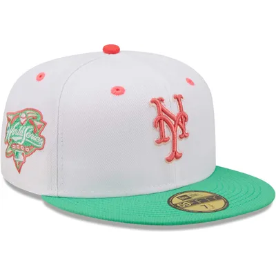 New York Mets Era 2000 World Series Watermelon Lolli 59FIFTY Fitted Hat - White/Green