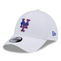 Men's New Era White York Mets 39THIRTY Flex Hat