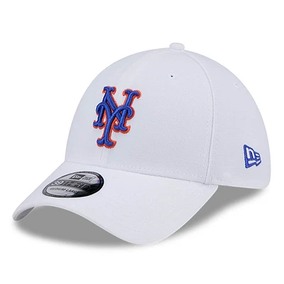 Men's New Era White York Mets 39THIRTY Flex Hat