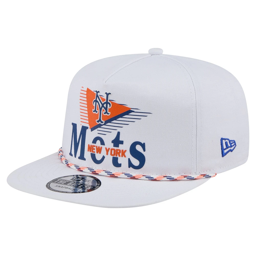 Men's New Era  White New York Mets Collide Golfer Snapback Hat
