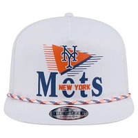 Men's New Era  White New York Mets Collide Golfer Snapback Hat