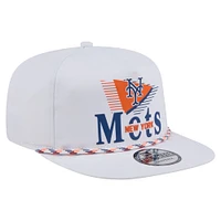Men's New Era  White New York Mets Collide Golfer Snapback Hat