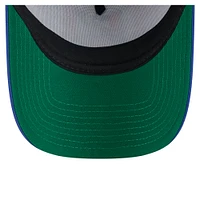 Men's New Era  White New York Mets Distressed 9FORTY A-Frame Adjustable Trucker Hat