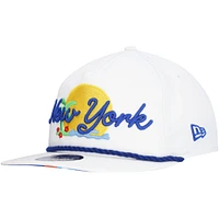 Men's New Era White New York Mets Paradise Golfer Adjustable Hat