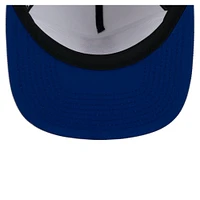 Casquette de golf perforée New Era blanche à visière snapback des New York Mets pour homme