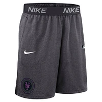 Men's Nike  Anthracite New York Mets Authentic Collection City Connect Performance Knit Shorts