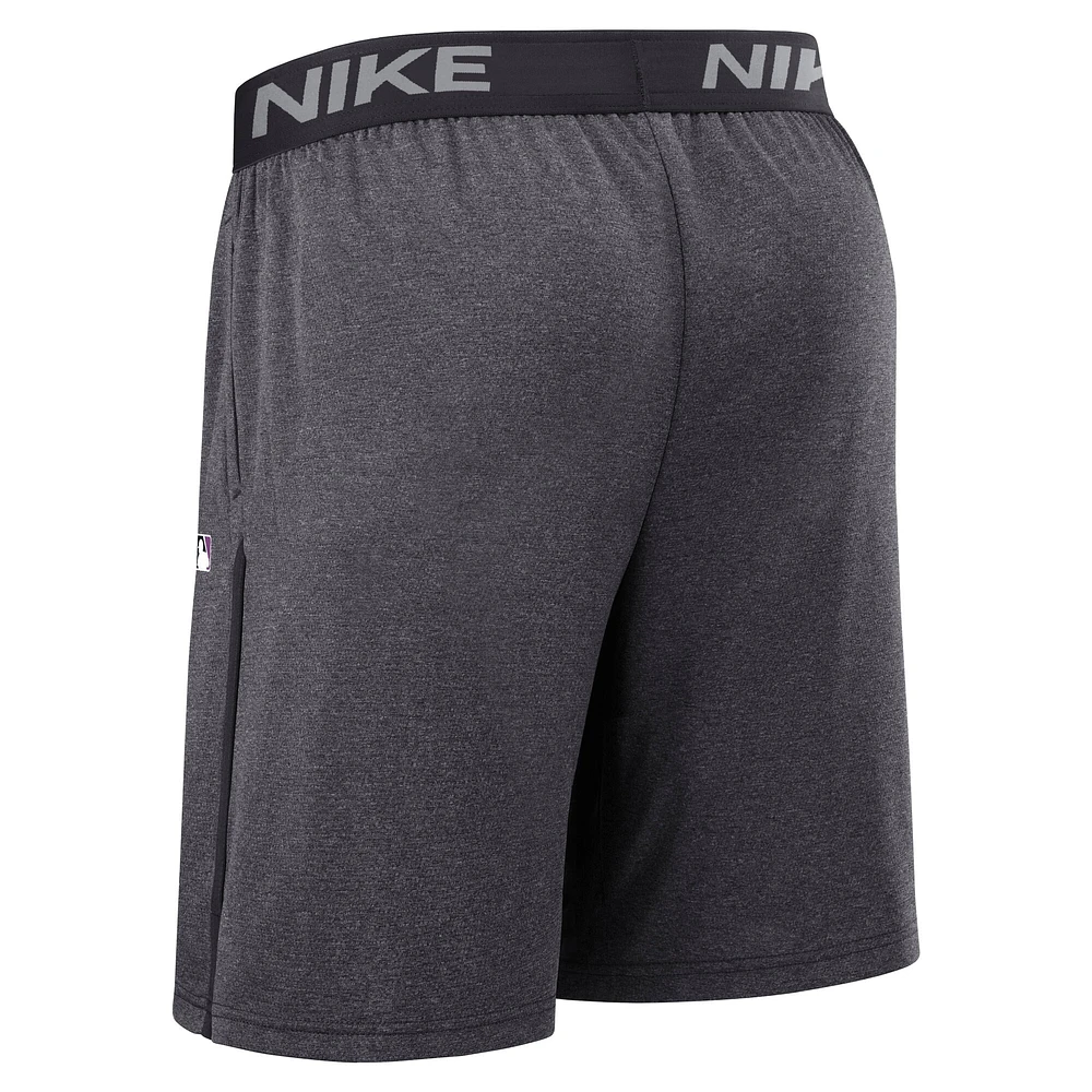 Men's Nike  Anthracite New York Mets Authentic Collection City Connect Performance Knit Shorts