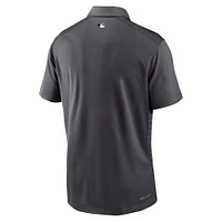 Men's Nike  Anthracite New York Mets Authentic Collection City Connect Victory Performance Polo