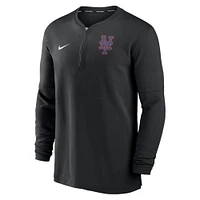 Men's Nike Black New York Mets Authentic Collection Game Time Performance Quarter-Zip Top