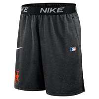 Men's Nike Black New York Mets Authentic Collection Performance Knit Shorts