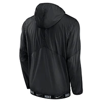 Men's Nike Black New York Mets Authentic Night Game Performance Half-Zip Windbreaker