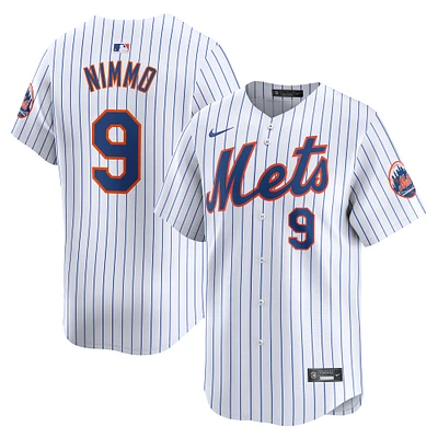 Maillot de joueur Nike Brandon Nimmo pour hommes, blanc, New York Mets, domicile limité