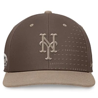 Casquette Snapback Nike New York Mets Statement Ironstone Pro Performance pour homme