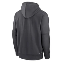 Men's Nike  Charcoal New York Mets 2024 City Connect Authentic Collection Practice Performance Pullover Hoodie