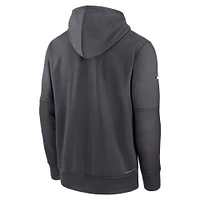 Men's Nike Charcoal New York Mets Authentic Collection City Connect Performance Pullover Hoodie