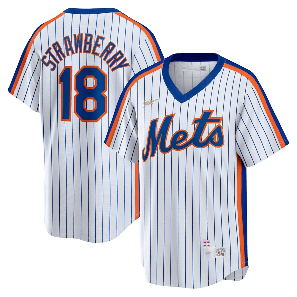 Nike Men's Nike Darryl Strawberry White New York Mets Home