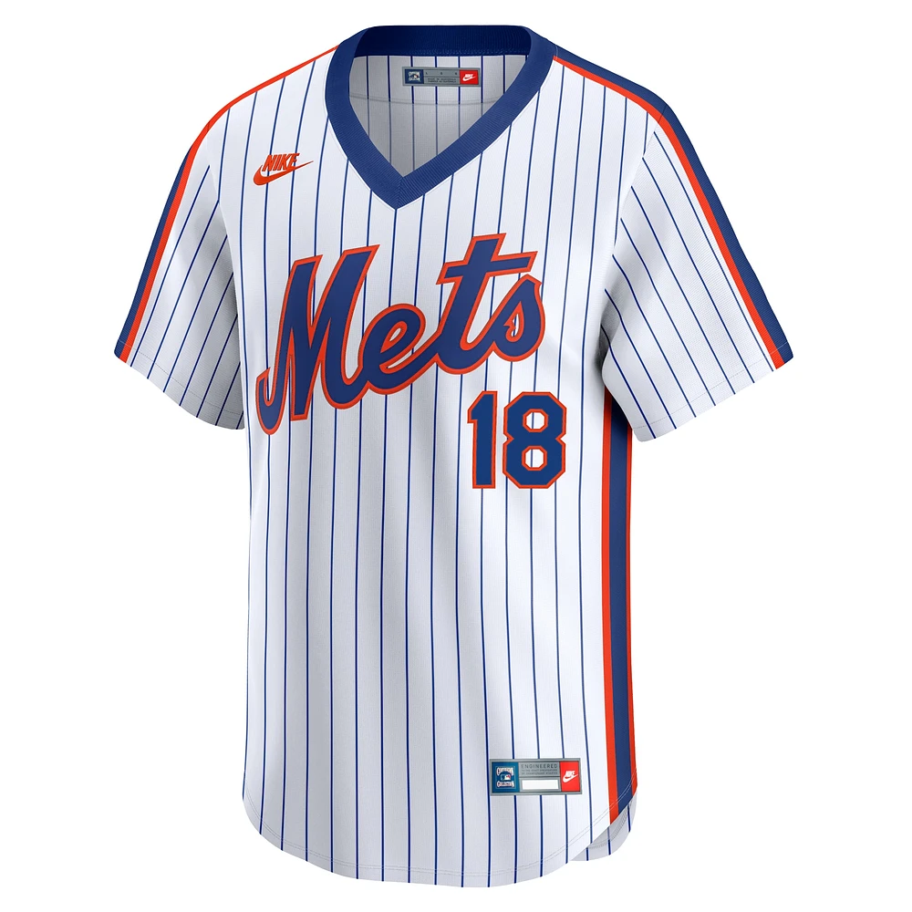 Men's Nike Darryl Strawberry White New York Mets Throwback Cooperstown Collection Limited Jersey