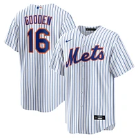 maillot Nike Dwight Gooden pour homme, réplique à domicile des Mets de New York, blanc, joueur