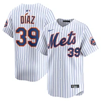 Maillot de joueur à domicile Nike Edwin Diaz pour homme, blanc, New York Mets, édition limitée