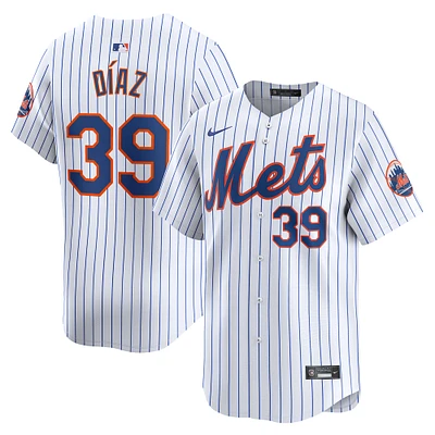 Men's Nike Edwin Diaz White New York Mets Home Limited Player Jersey