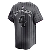 Men's Nike Francisco Alvarez Gray New York Mets City Connect Limited Jersey