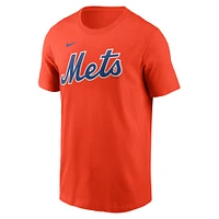 Men's Nike Francisco Lindor New York Mets Fuse Name & Number T-Shirt