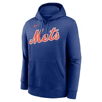 Men's Nike Francisco Lindor Royal New York Mets Player Name & Number Club Pullover Hoodie