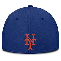 Men's Nike Gray/Royal New York Mets Rise Swoosh Performance Flex Hat