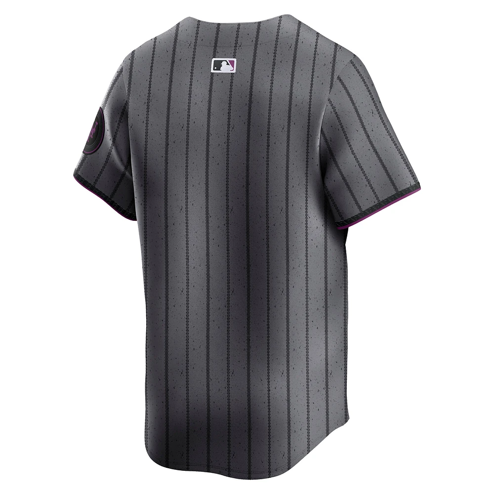 Men's Nike Gray New York Mets City Connect Limited Jersey